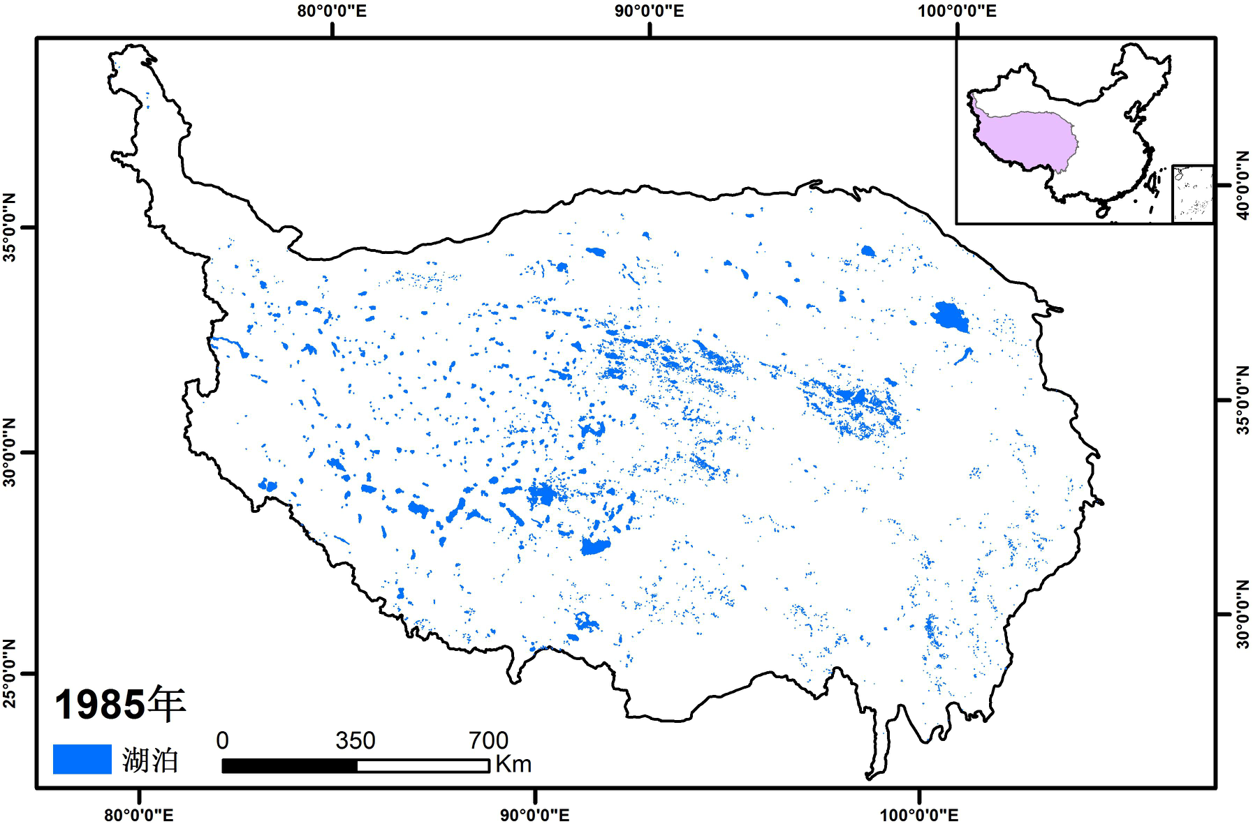 Lake surface area dynamics on the Tibetan Plateau (Version 1.0) (1984-2016)
