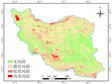 伊朗高原荒漠化风险强度空间格局图（2019）