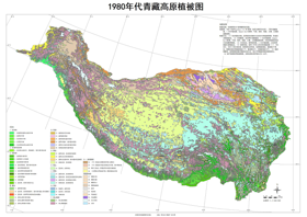青藏高原植被图（1980s）