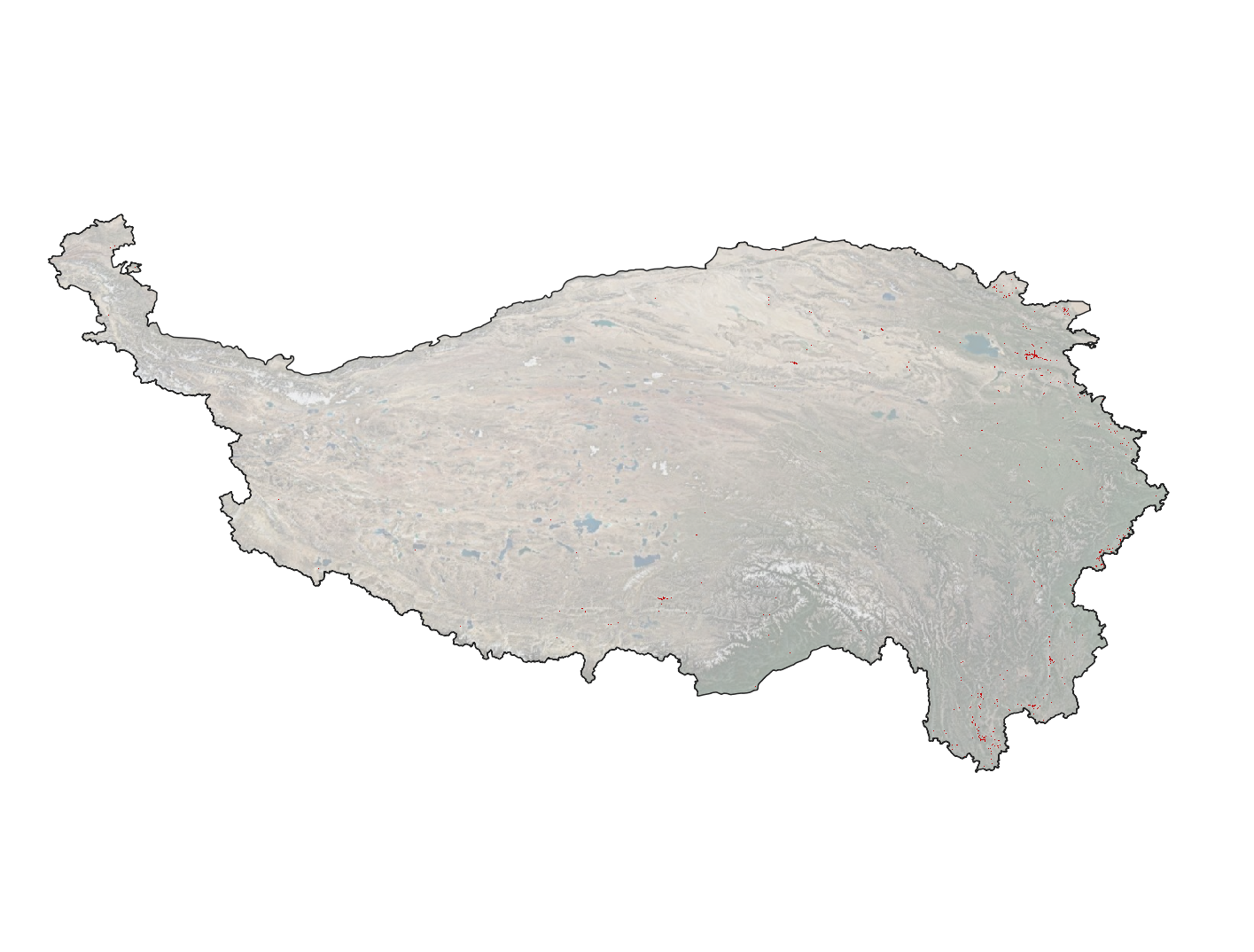 Impervious surface product of Qinghai-Tibet Plateau with 30m resolution (2015)