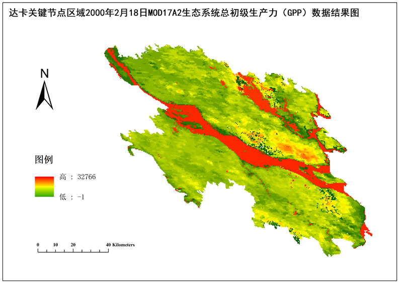 泛第三极18个关键节点MODIS生态系统总初级生产力（GPP）数据（2000-2016）