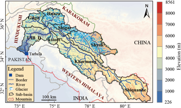 The ice storage in upper Indus River basin using GPR (Ground Penetrating Radar) and GlabTop2 (Glacier Bed Topography version 2) 