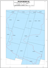黑河流域生态水文综合地图集：黑河流域TM影像索引图
