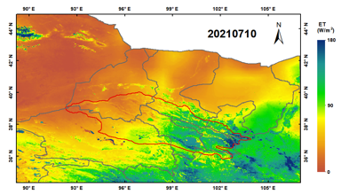 祁连山地区基于MODIS的逐日地表蒸散发数据（2021）（ETHi-merge V1.0）
