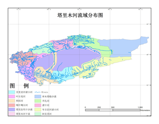 塔里木河流域边界数据集（2000）