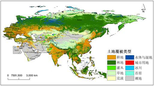 Land cover data of the Belt and Road's region (Version 1.0) (2015)