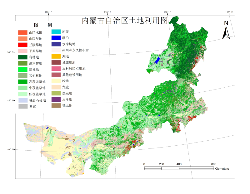 1:100,000 landuse dataset of Inner Mongolia Autonomous Region (2000)