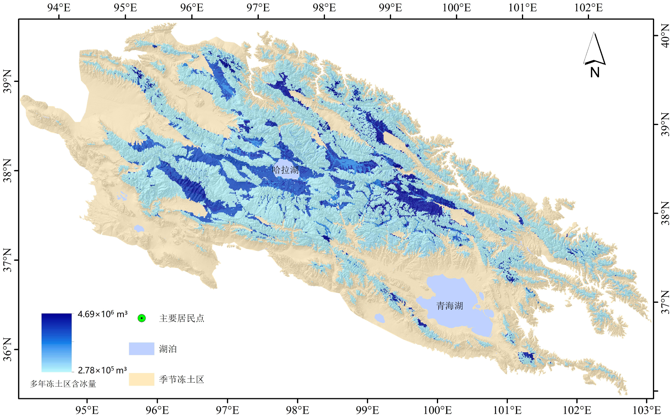 Distribution data of underground ice in permafrost regions of Qilian Mountains (2013-2015)