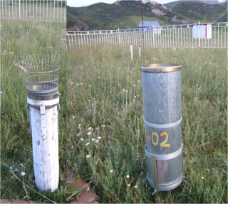 Evaporation and precipitation data in Hulugou outlet in the upstream of the Heihe River (2012)