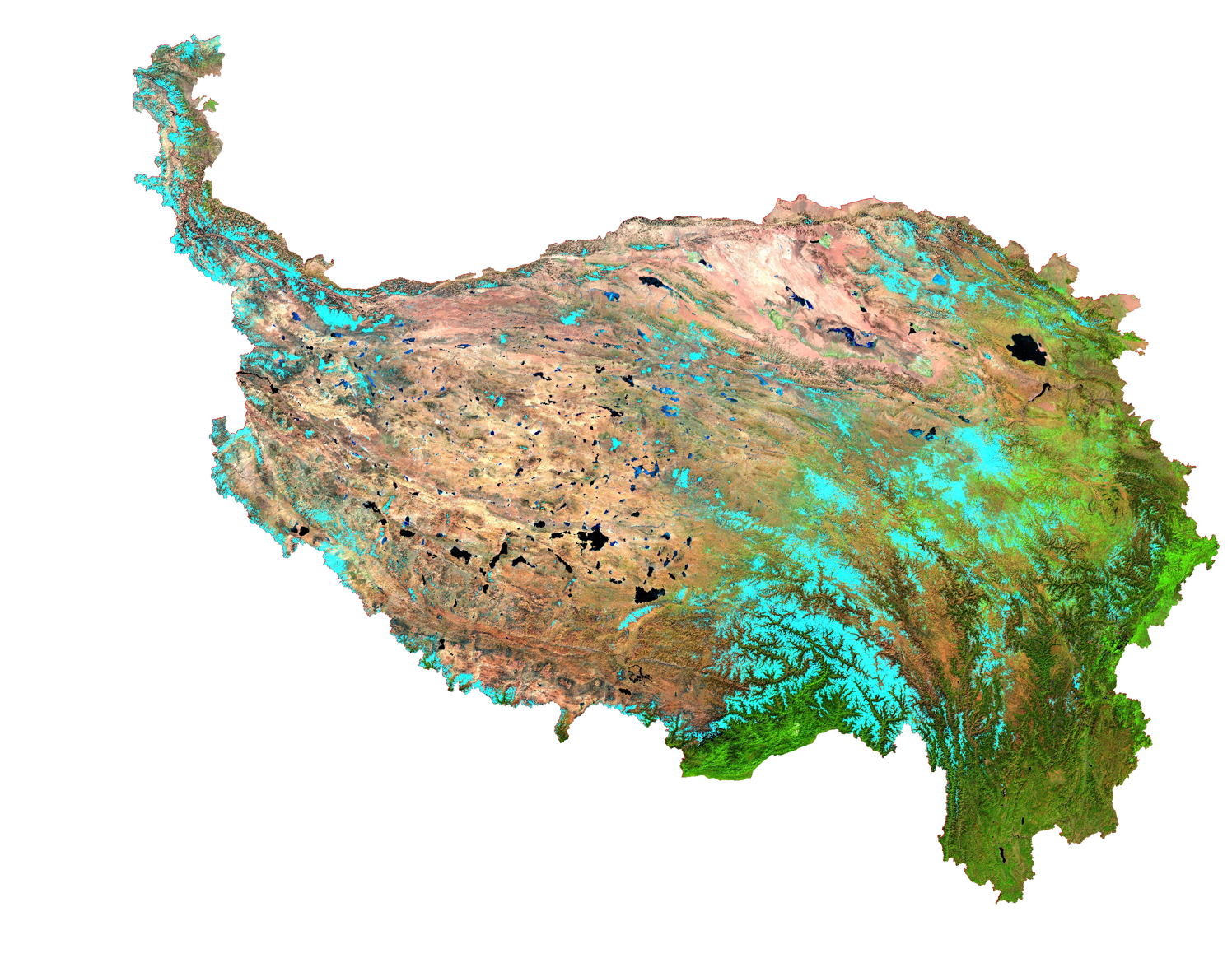 Landsat surface reflectance products over the Tibetan Plateau (1980s-2019)