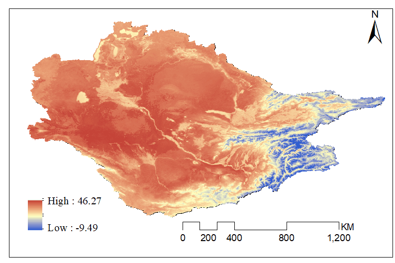 咸海流域地表温度数据集（2019）