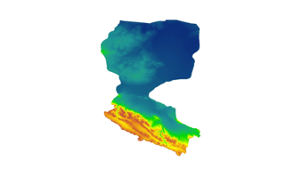 Digital elevation model of the Heihe river basin (2013-2016)