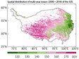 Spatial distribution of multi-year means (2000-2018) and temporal trends (1982-2020) of the start and end of the vegetation growing season (SOS and EOS) across the Tibetan Plateau