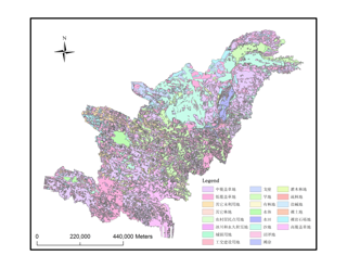 1:100,000 Landuse data in the Yellow River Upstream (2010)