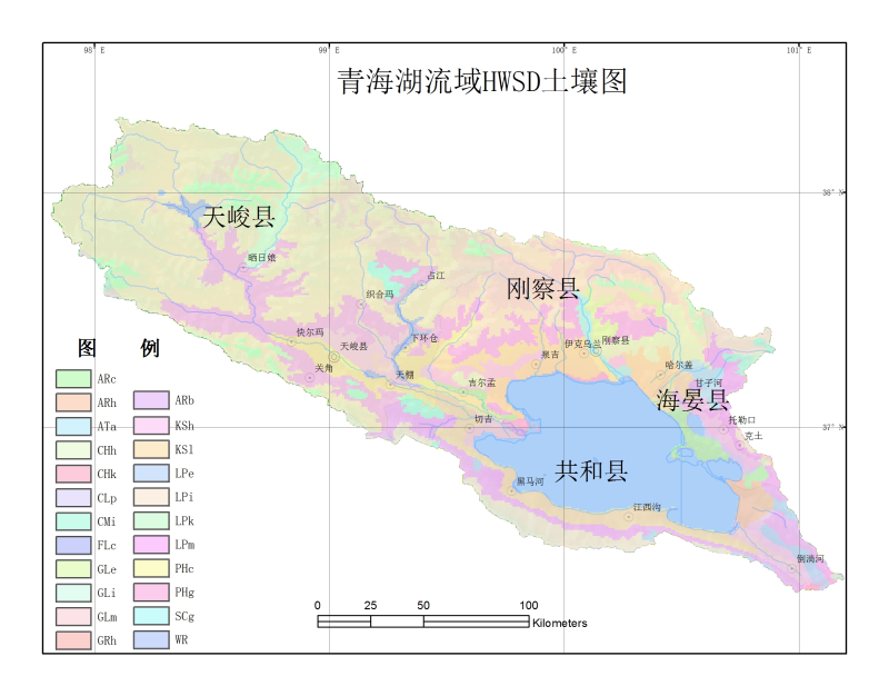 The HWSD soil texture dataset of the Qinghai Lake Basin (2009)