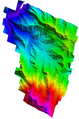 黑河生态水文遥感试验：天姥池小流域机载激光雷达DEM点云数据