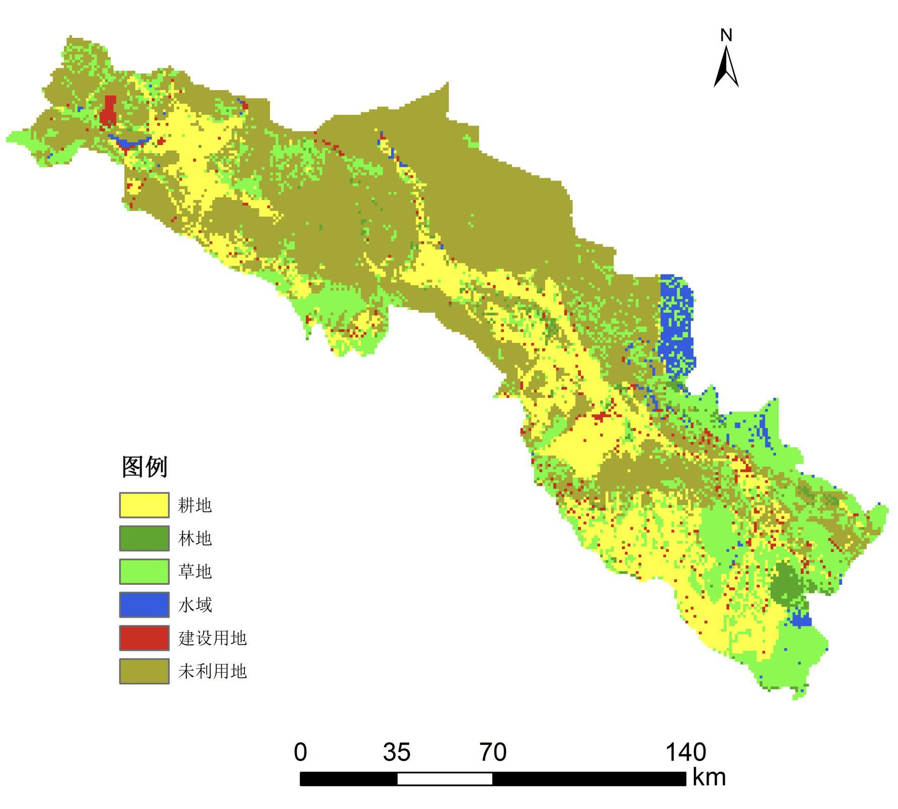Simulations of land use and cover change in the future (2015-2030)