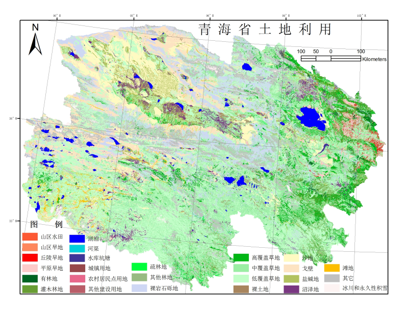 青海省1:10万土地利用数据集（2000）