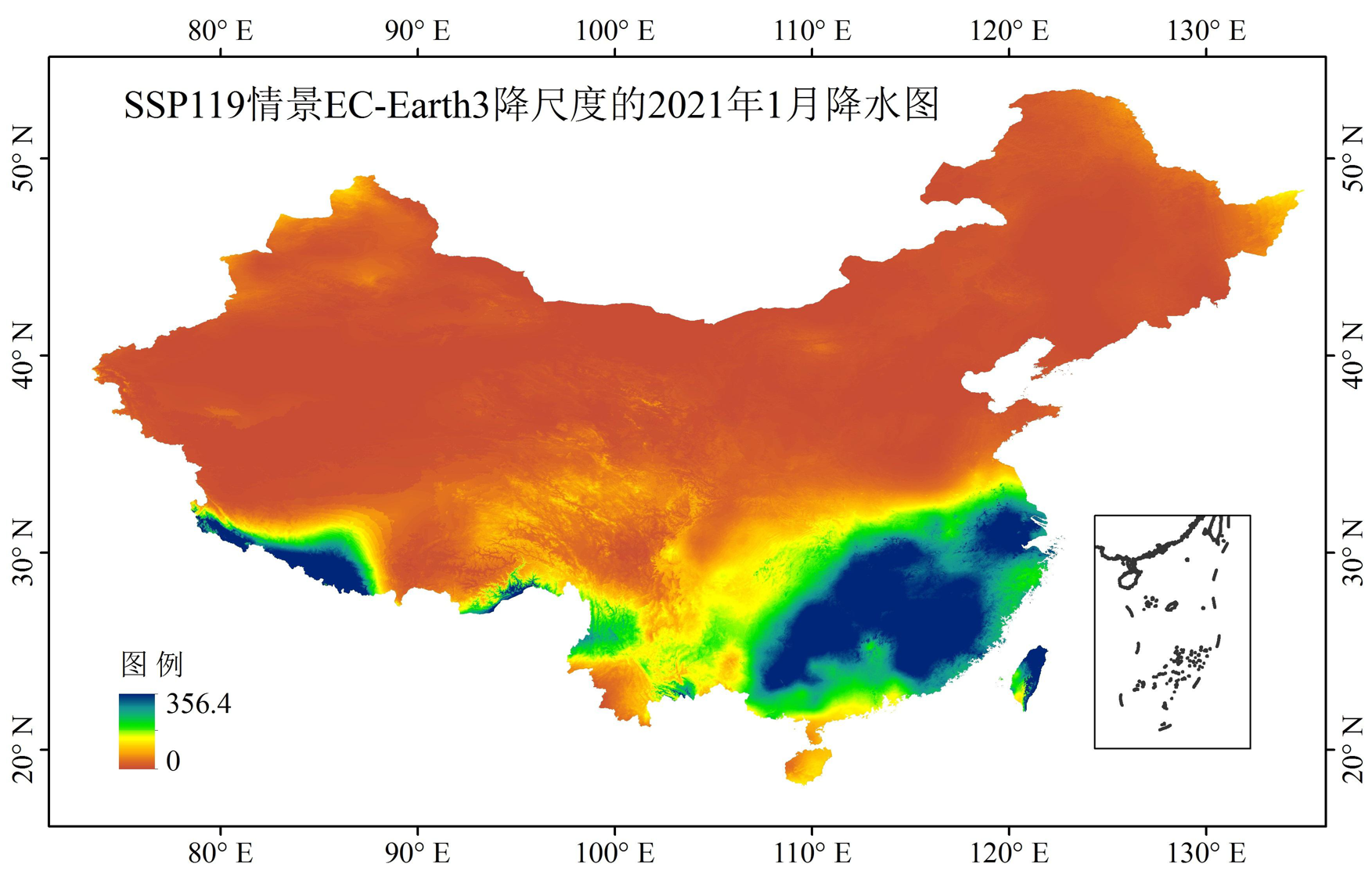 1 km multi-scenario and multi-model monthly precipitation data for China in 2021-2100