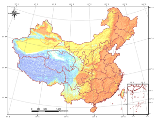 中国地区SRTM DEM数据集（2000）