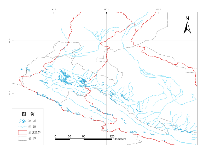 基于第一次冰川编目的黑河流域冰川分布数据集