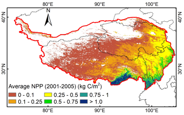 青藏高原植被净初级生产力数据集（2001-2020）
