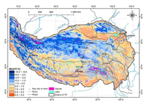 青藏高原多年冻土地温与热稳定型分布图（2005-2015）