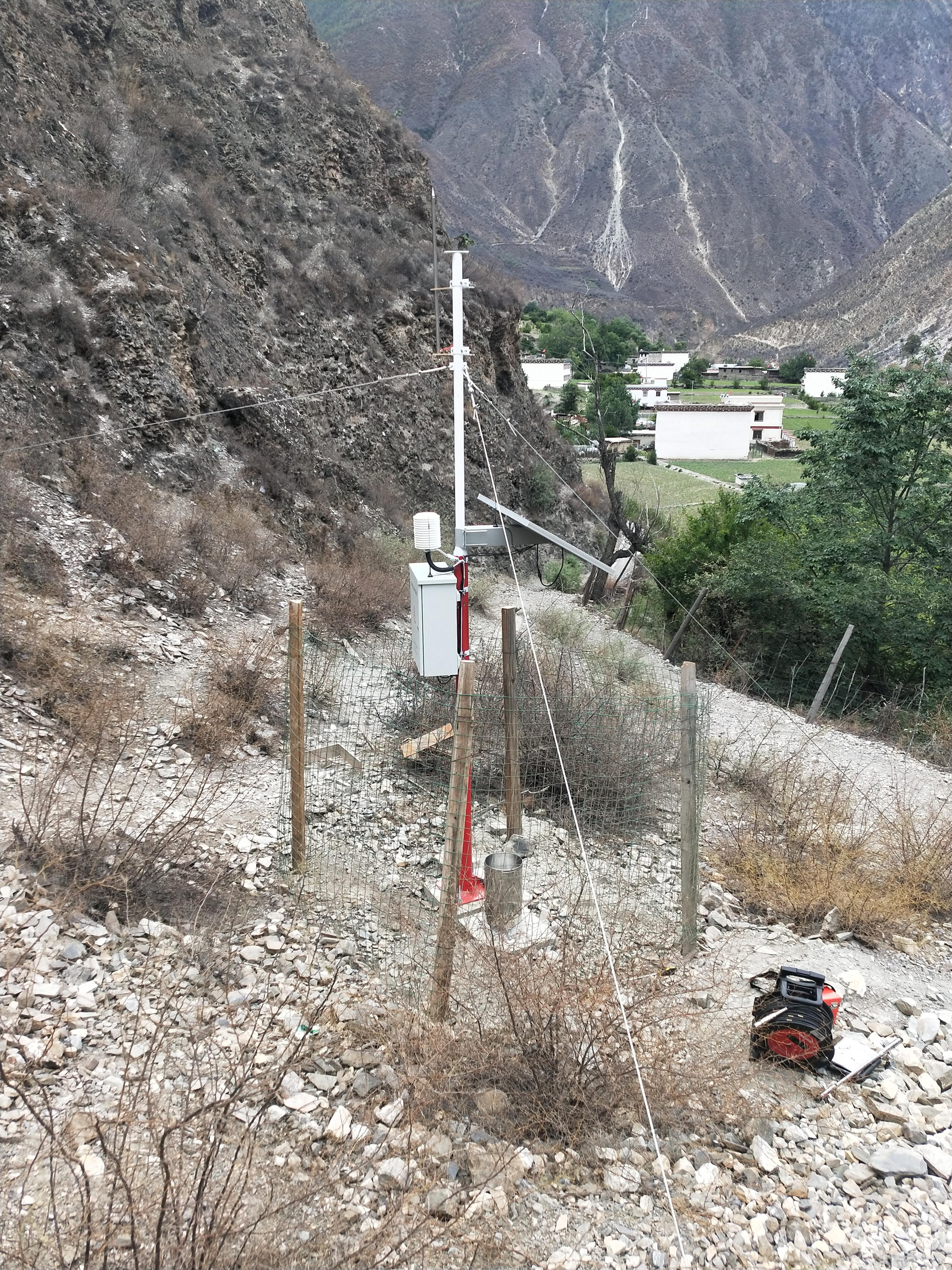 Meteorological monitoring data of high slope of zhala Hydropower Station (2021)