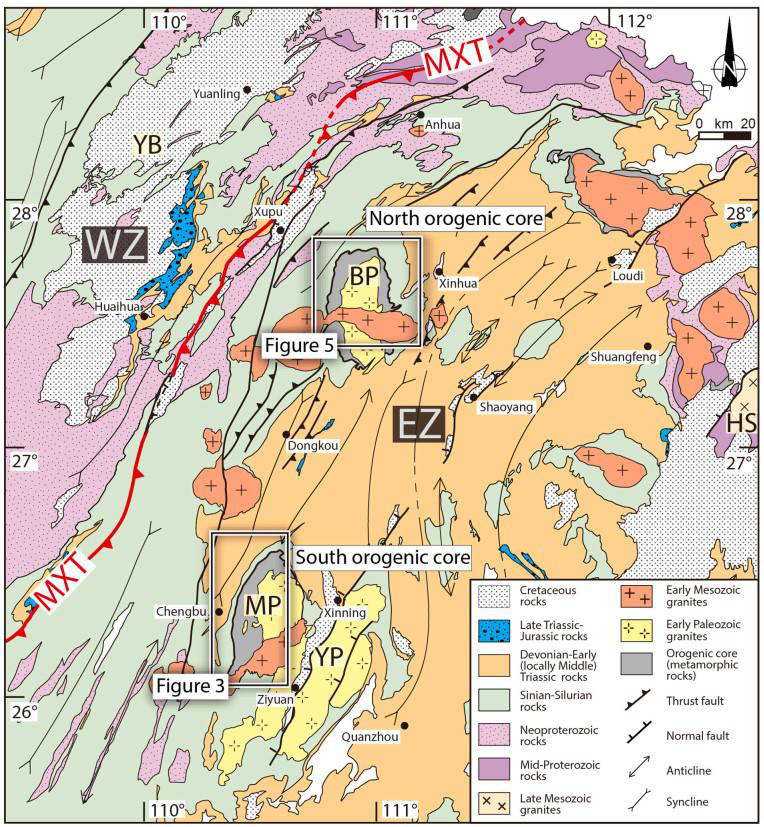 40Ar-39Ar age data set of biotite from Xuefengshan, South China (240 Ma-80 Ma)