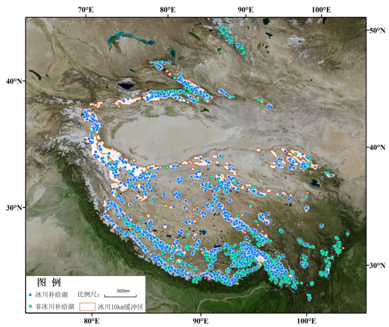 Inventory data of glacial lake in west China (2015)