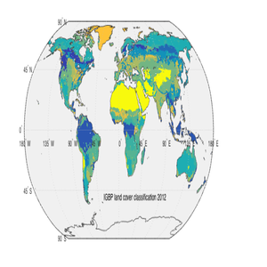 全球0.5度MODIS IGBP土地覆盖植被分类（2001-2012）