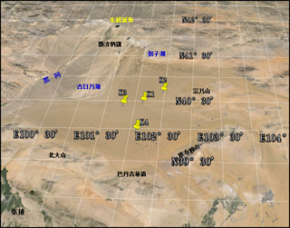 巴丹吉林沙漠钻孔剖面数据（2013）