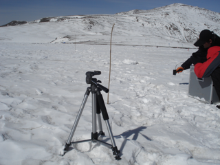 WATER: Dataset of ground truth measurements for snow synchronizing with EO-1 Hyperion in the Binggou watershed foci experimental area on Mar. 22, 2008