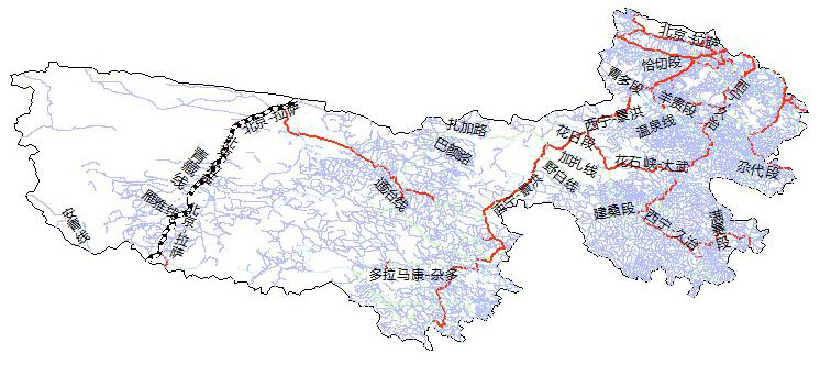 三江源1:25万交通数据集（2015）