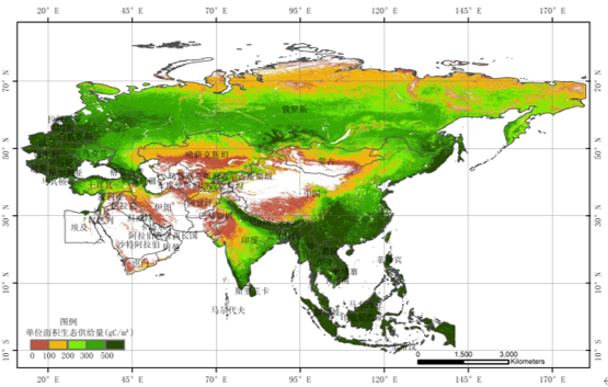 “一带一路”沿线国家生态供给NPP数据集（2000-2015）