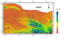 祁连山区域基于 Landsat 反射率数据的月度30m×30m 地表植被指数数据（2018）