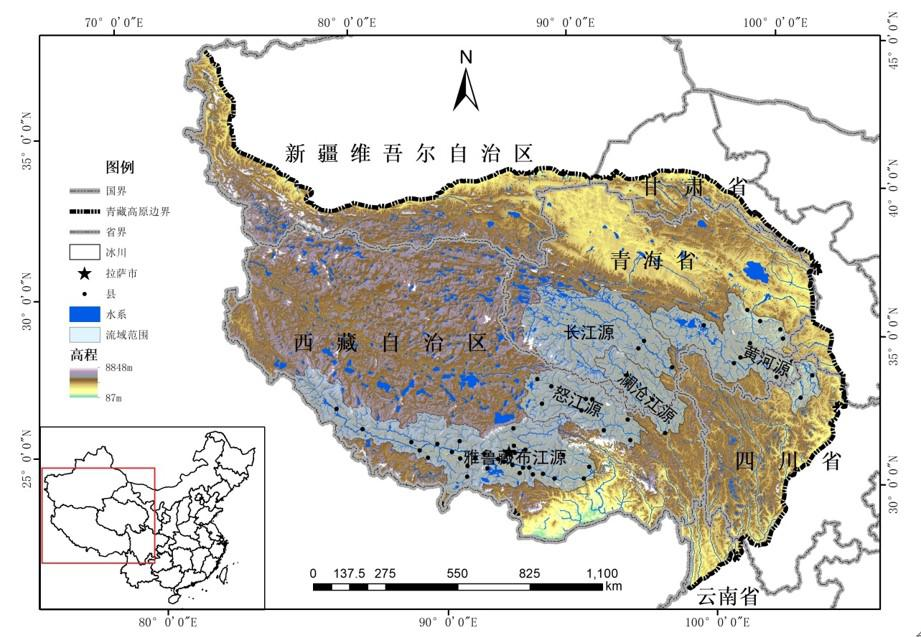 Spatial distribution data set of water resource service value in the cryosphere of five river source areas of the Qinghai Tibet Plateau (2005-2010)