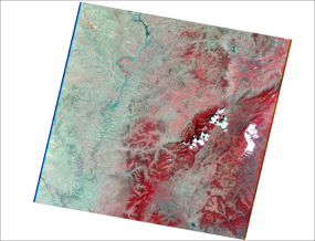 The Landsat ETM image dataset of the Yellow River Upstreams (1999-2010)