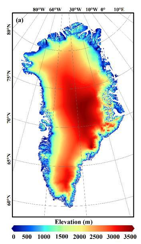 格陵兰500m分辨率DEM（2019年5月）