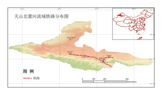 天山北麓诸河流域铁路分布数据集（2000）