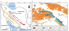Carbonate content and C, O isotope data from the Zagros foreland basin