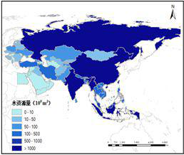 Dataset for country level water resources in 2015 in Belt and Road Region (2015)