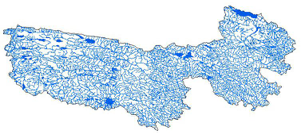 River networks dataset at 1:1000 000 in Sanjiangyuan region (2017)