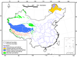 基于《中国冰川冻土沙漠图》的中国冻土分布图（1981-2006）