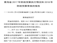 青海省财政预算执行情况公报（2002-2017）