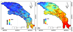 Spatial distribution data set of surface freezing and melting indexes of external dynamic environmental factors in Sanjiang Basin (average from 2003 to 2015)