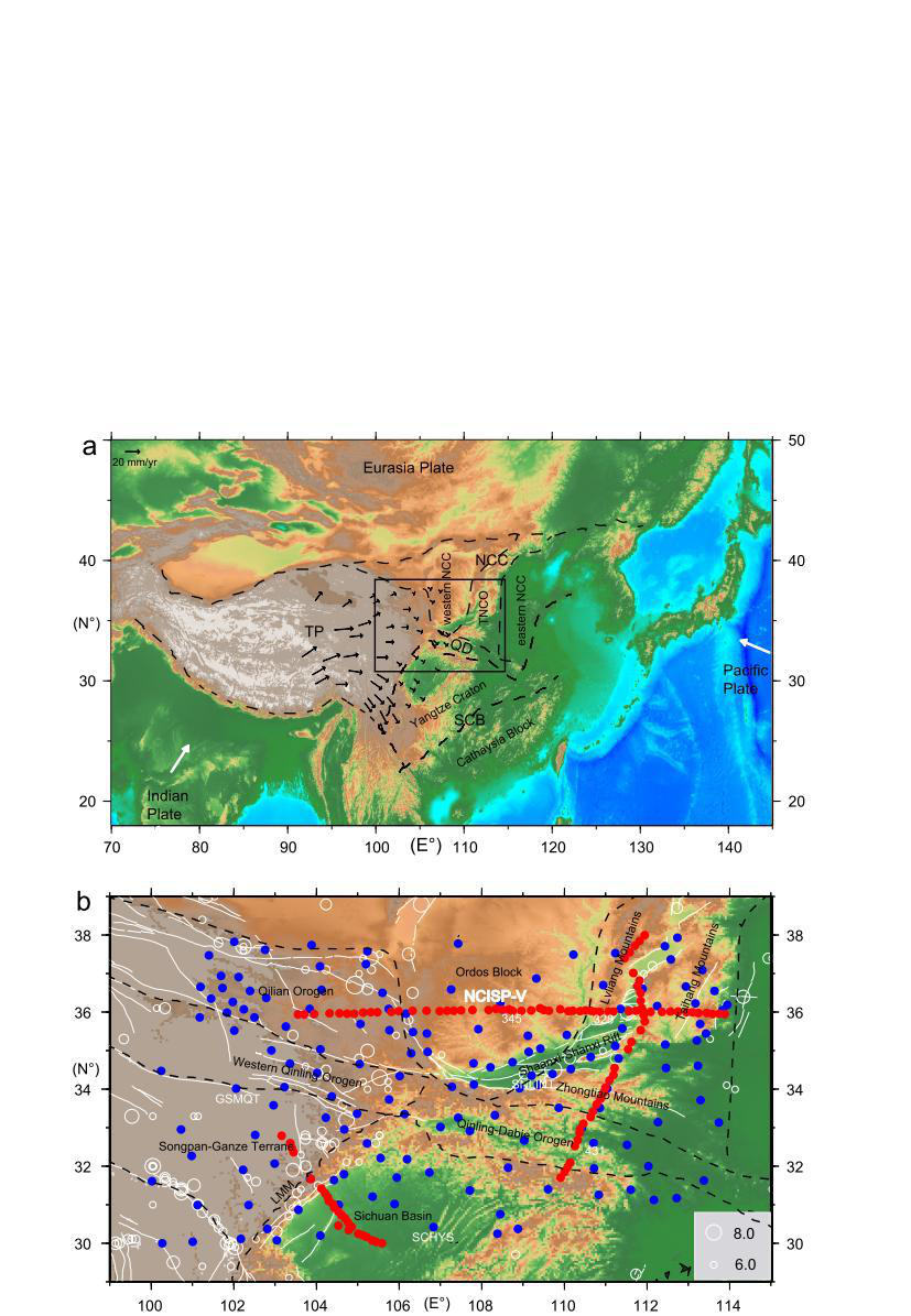 Receiver funciton, seismic station, HK results and S-wave velocity data set underneath central China across the Tibetan Plateau, the North China Craton and the South China Block (2006-2014)