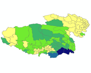 青藏高原水资源量数据（1990-2010）
