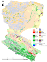 Landuse/landcover data of the Heihe River Basin in 2000