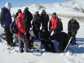 WATER: Dataset of ground truth measurements synchronizing with Terra MISR and MODIS in the Binggou watershed foci experimental area on Dec. 10 and Dec. 11, 2007 during the pre-observation period